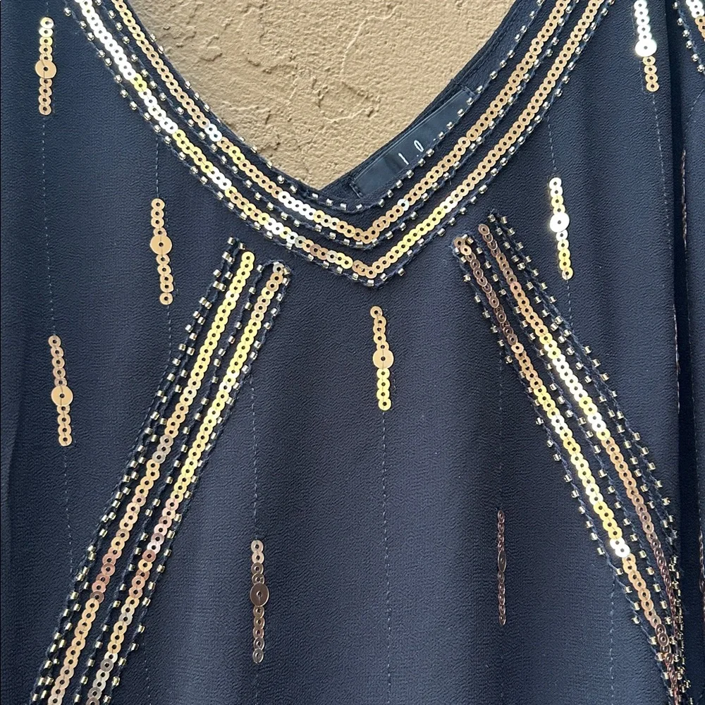 Lulu’s “Give It Some Glamour” Shift Dress – Size M - Picture 3 of 5